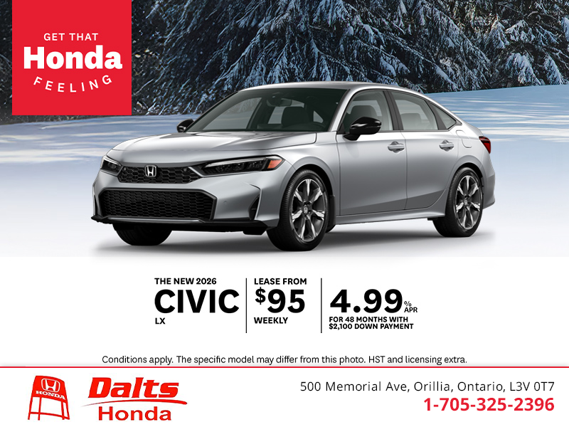 Get the 2026 Honda Civic!