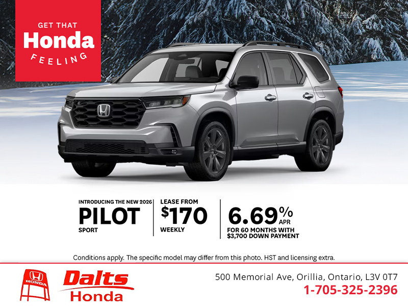 Get the 2026 Honda Pilot