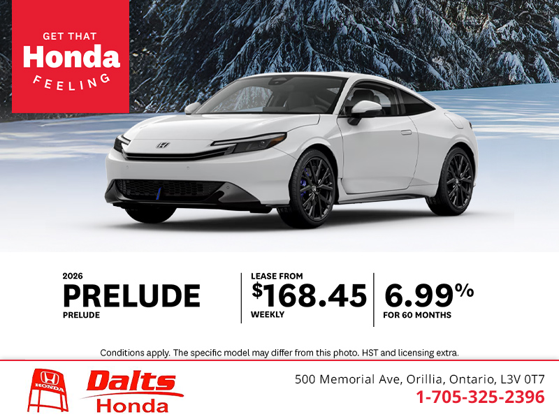 Get the 2026 Honda Prelude!