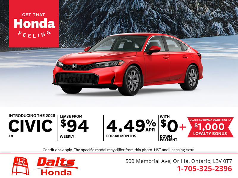 Get the 2026 Honda Civic!