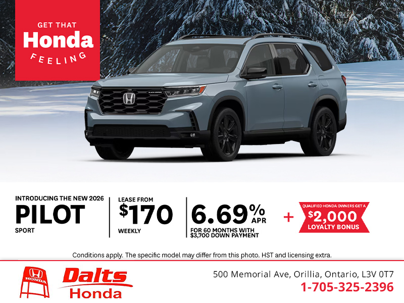 Get the 2026 Honda Pilot