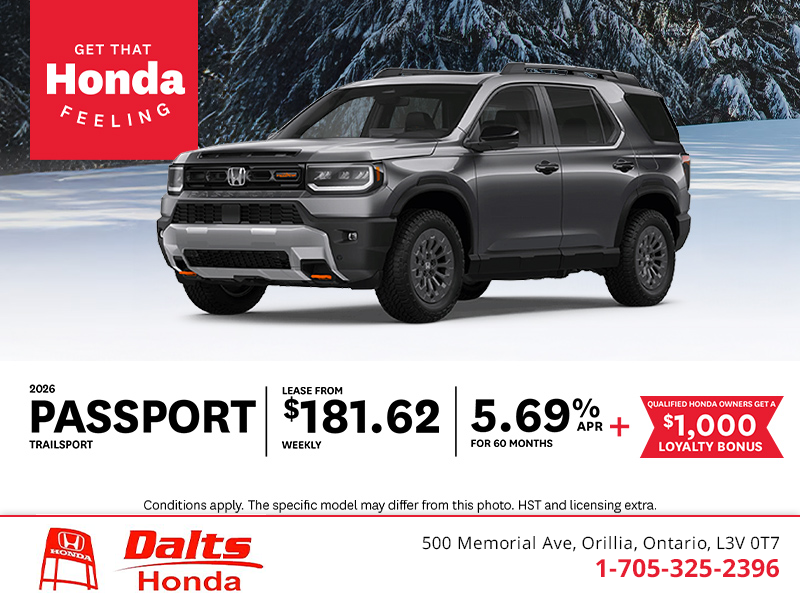 Get the 2026 Honda Passport!
