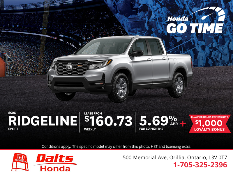 Get the 2026 Honda Ridgeline!