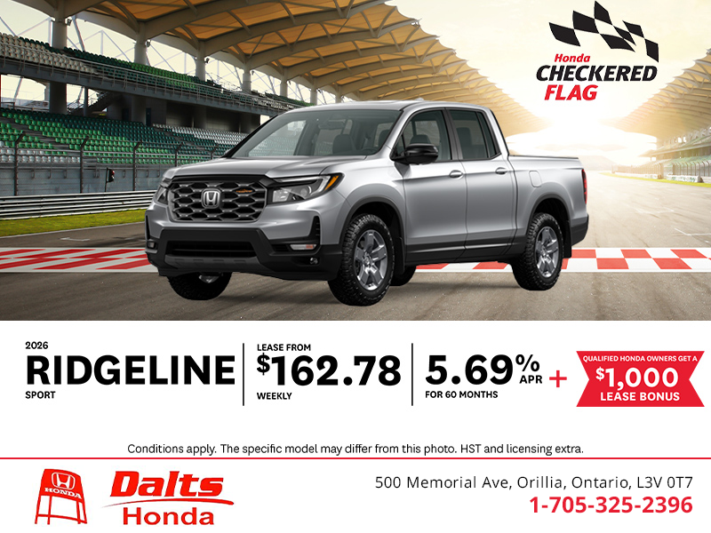 Get the 2026 Honda Ridgeline!