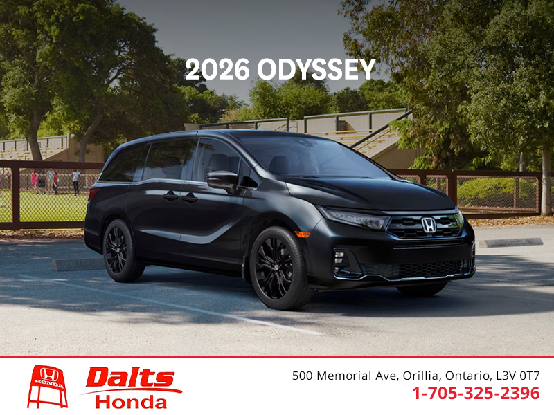 Get the 2026 Honda Odyssey!