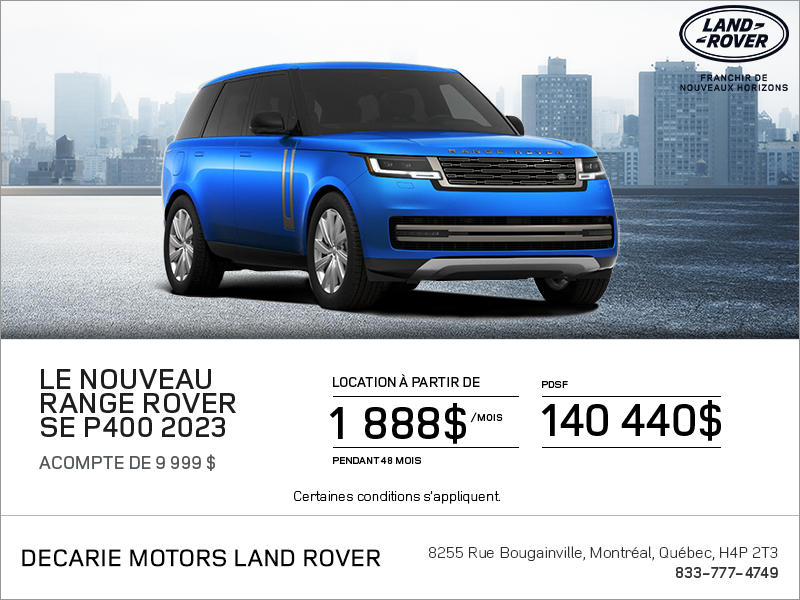 Le Range Rover 2023 Decarie Motors Land Rover