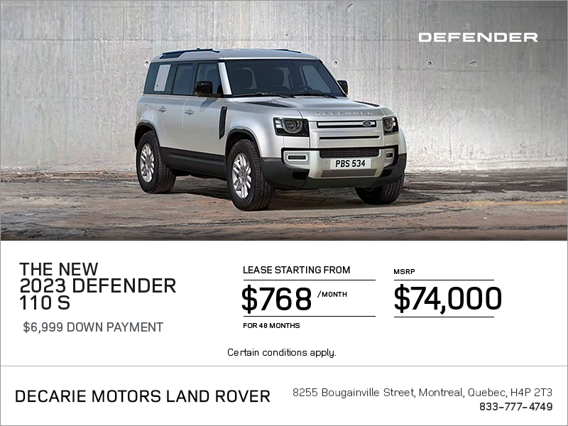 The 2023 Land Rover Defender S Decarie Motors Land Rover
