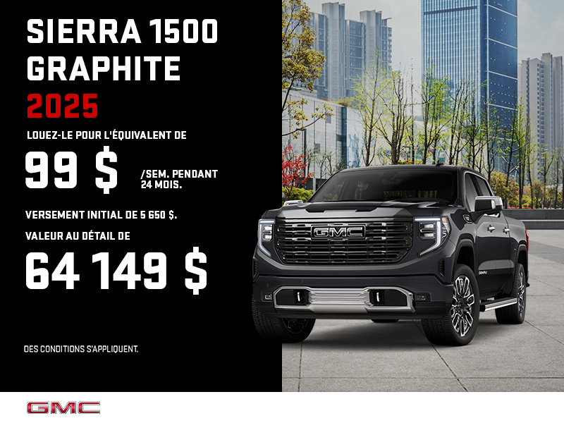 Le GMC Sierra 1500 Graphite 2025
