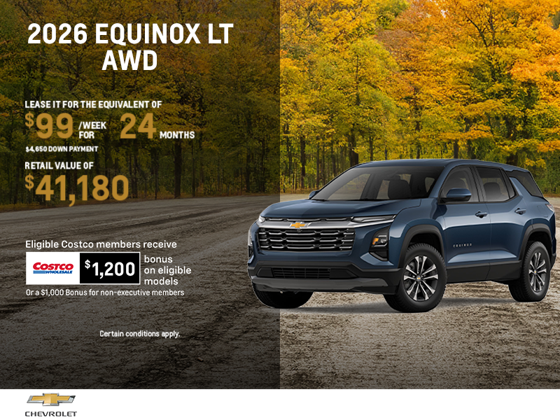 Get the 2026 Chevrolet Equinox LT AWD