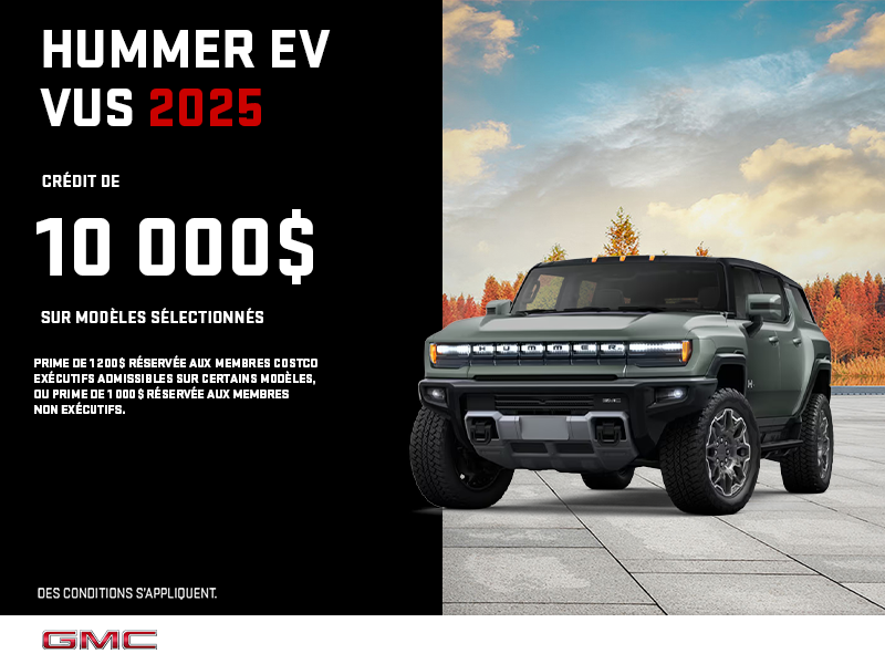 Le GMC Hummer EV VUS 2025