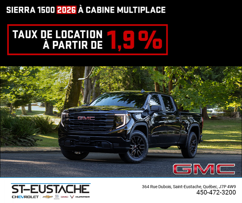 Le GMC Sierra 1500 2026
