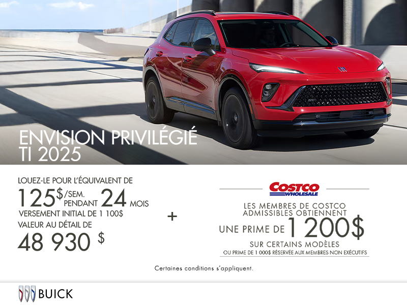 Procurez-vous la Buick Envision Privilégié TI 2025