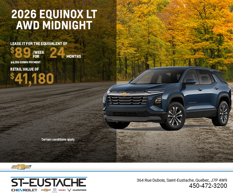 Get the 2026 Chevrolet Equinox LT AWD