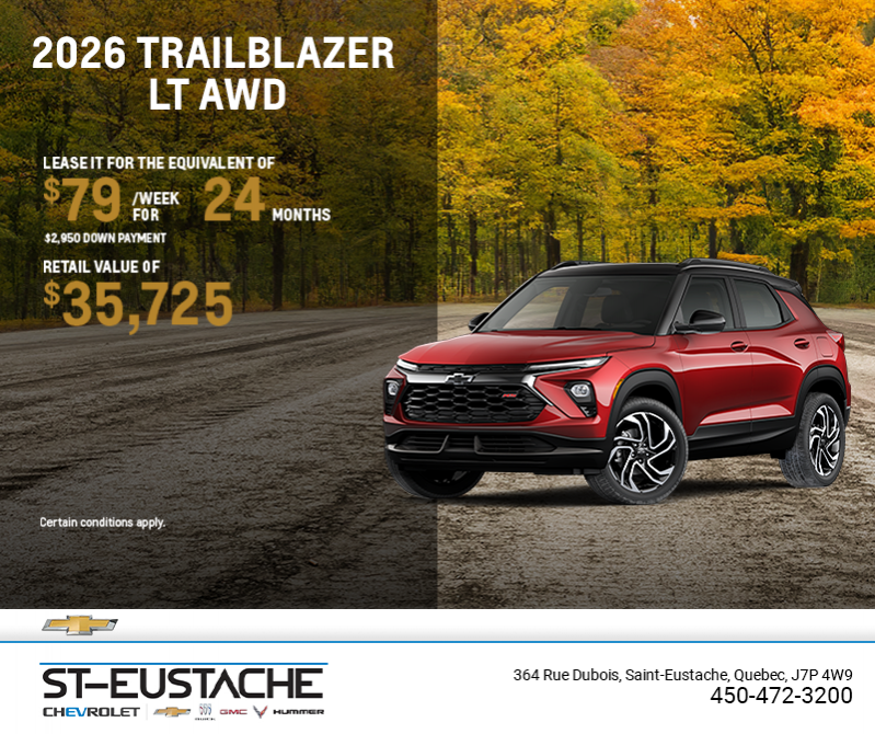 Get the 2026 Chevrolet Trailblazer LT AWD