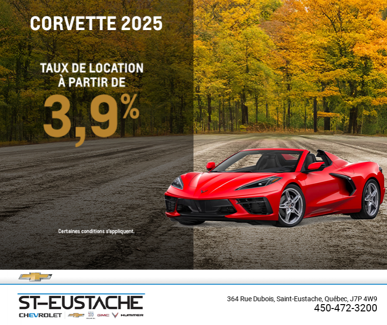 Procurez-vous le Chevrolet Corvette 2025