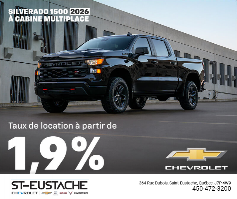 Procurez-vous le Chevrolet Silverado 1500 2026