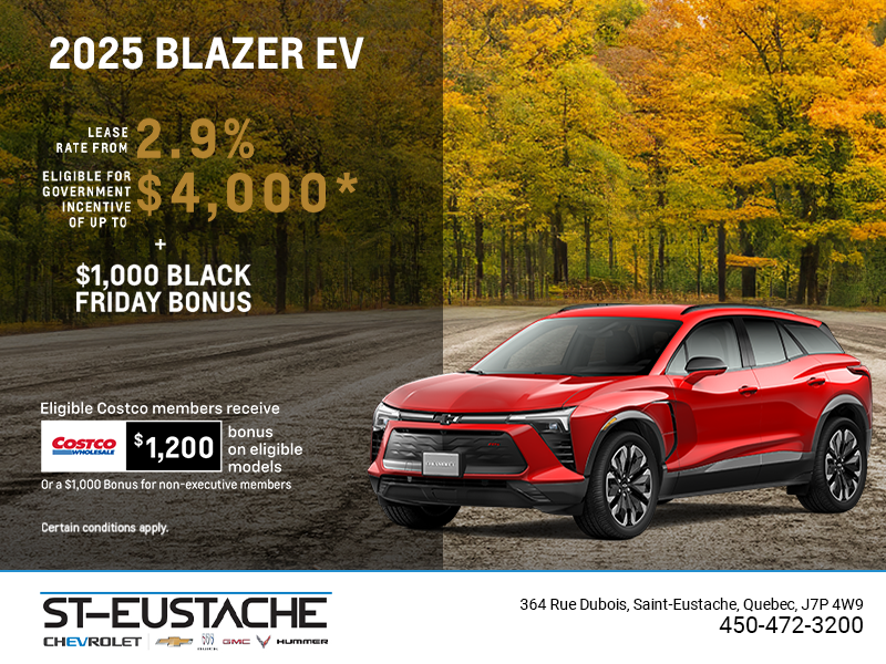 Get the 2025 Chevrolet Blazer EV