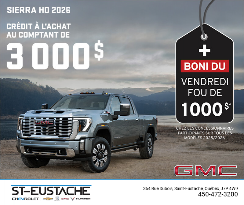 Le GMC Sierra HD 2026