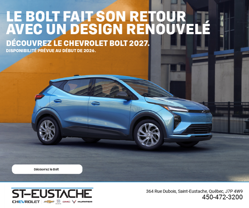 Procurez-vous le Chevrolet Bolt 2027