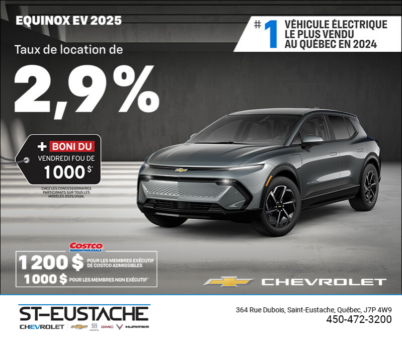 Procurez-vous le Chevrolet Equinox EV 2025