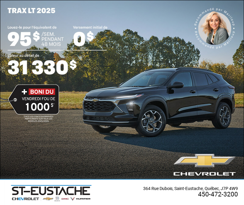 Procurez-vous le Chevrolet Trax LT 2025