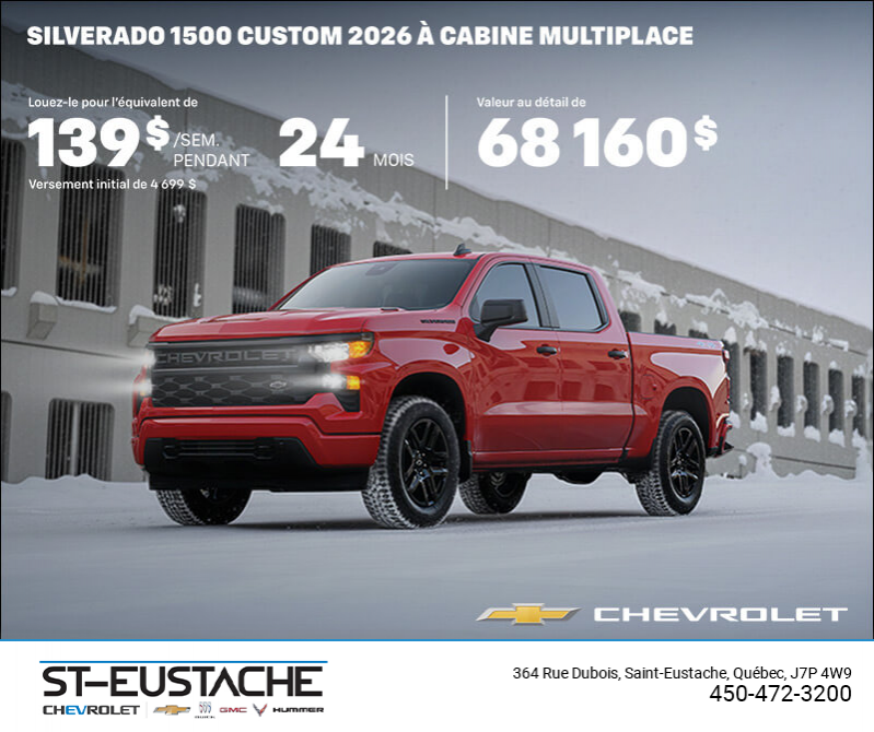 Procurez-vous le Chevrolet Silverado 1500 2026