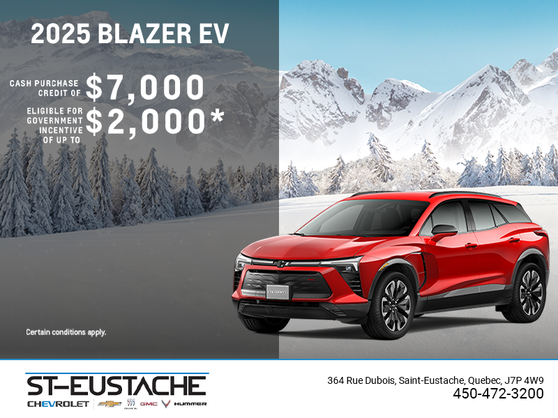 Get the 2025 Chevrolet Blazer EV