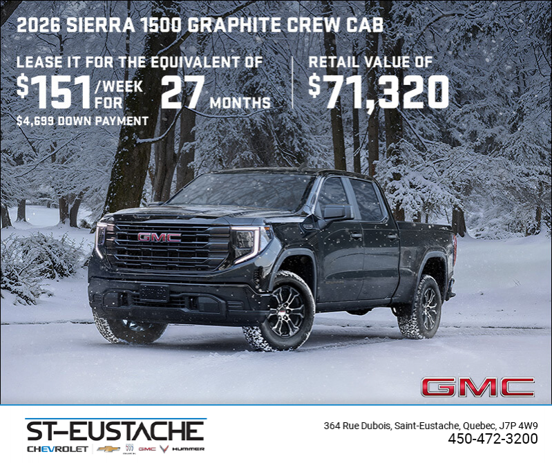 The 2026 GMC Sierra 1500 Graphite
