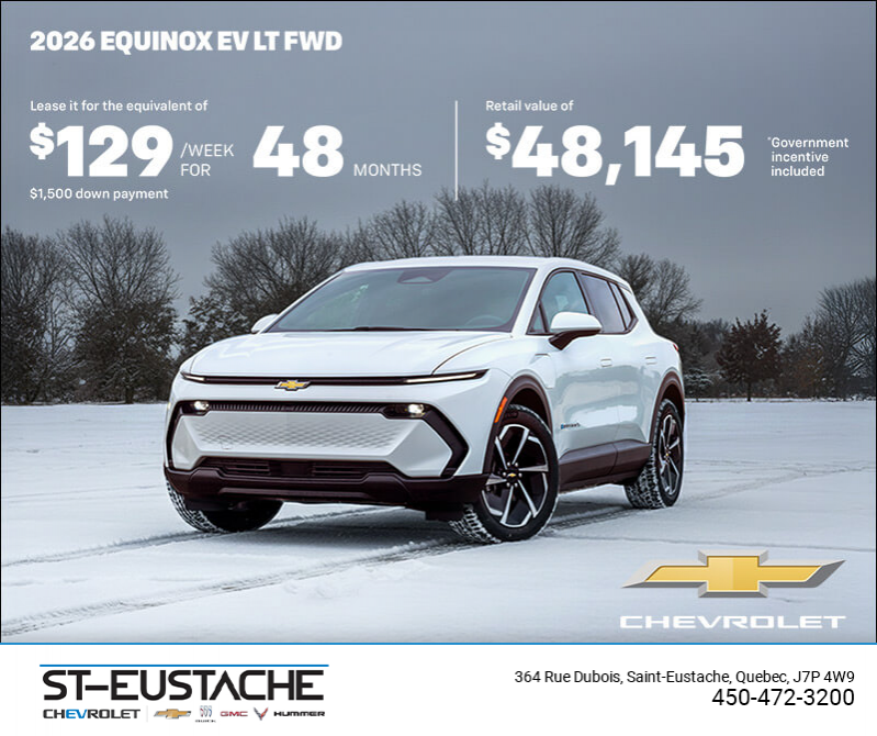 Get the 2026 Chevrolet Equinox EV