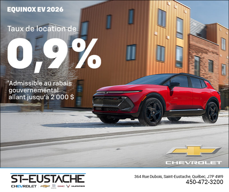 Procurez-vous le Chevrolet Equinox EV 2026