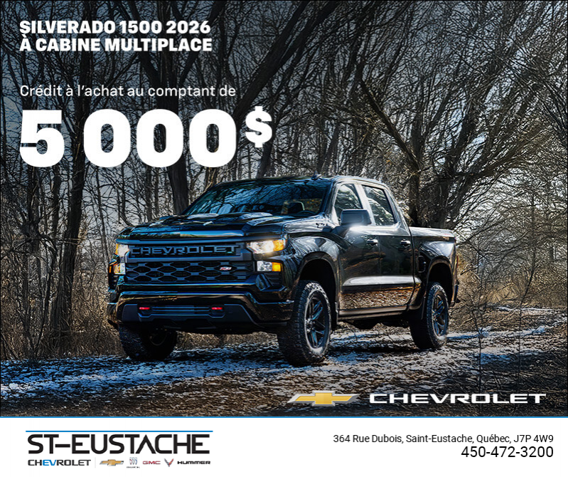 Procurez-vous le Chevrolet Silverado 1500 2026