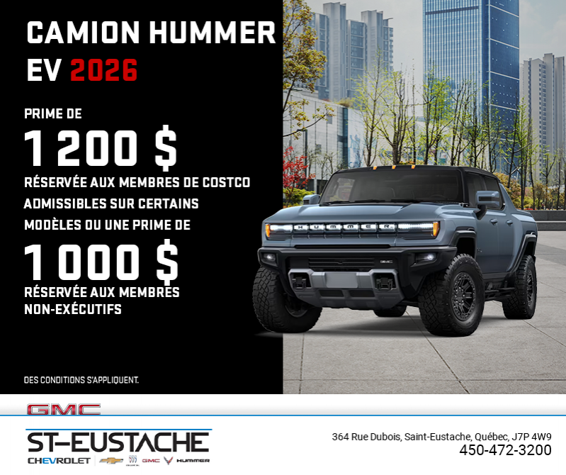 Le GMC Camion Hummer EV 2026