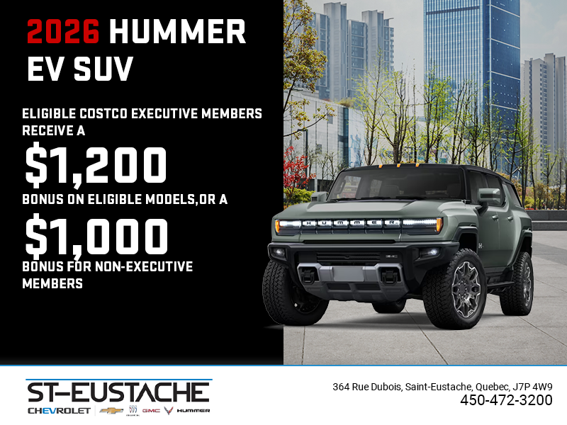 The 2026 GMC Hummer EV SUV