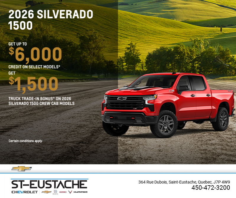 Get the 2026 Chevrolet Silverado 1500