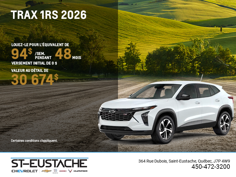 Le Chevrolet Trax 2026