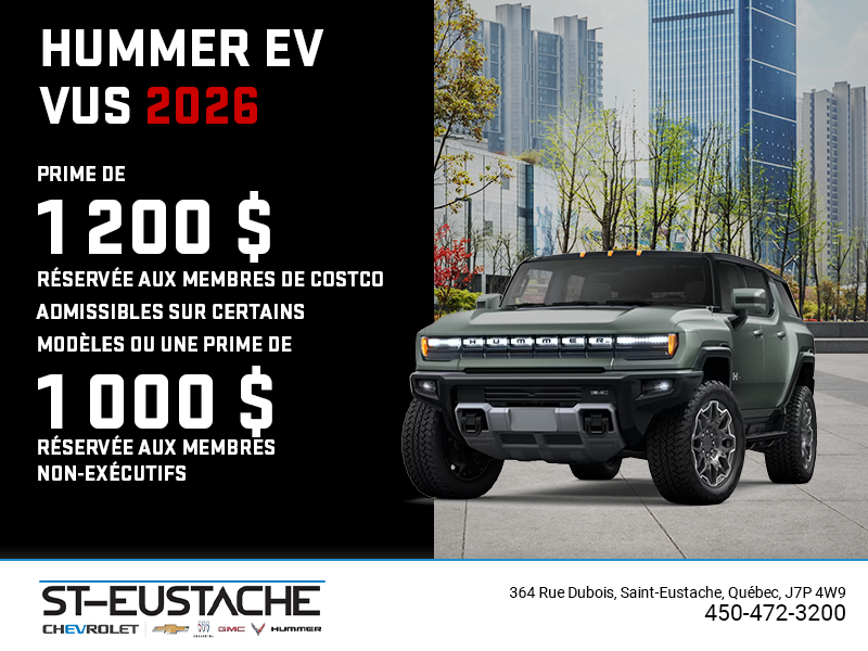 Le GMC Hummer EV VUS 2026
