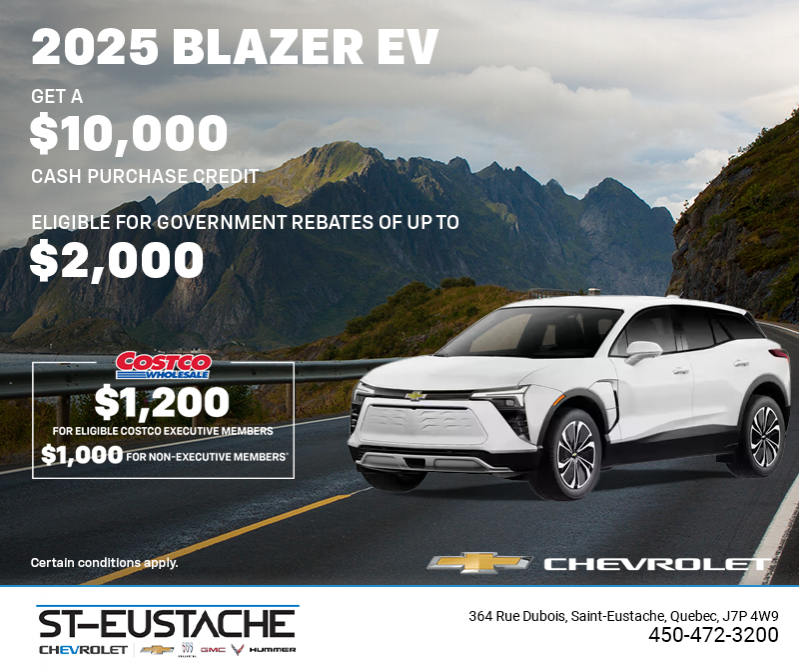 Get the 2025 Chevrolet Blazer EV
