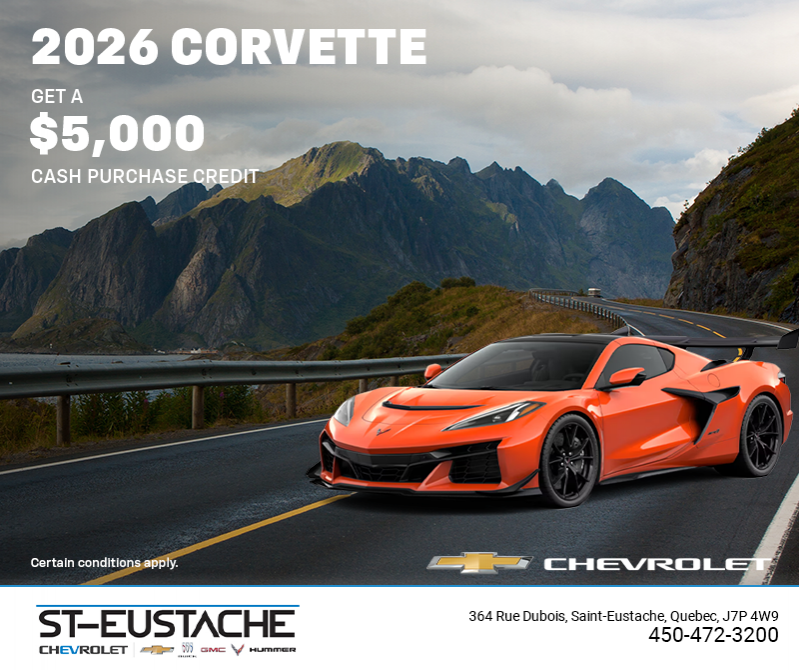 Get the 2026 Chevrolet Corvette
