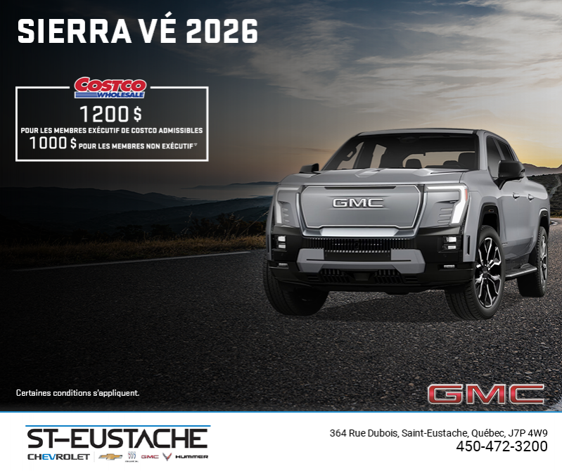Le GMC Sierra VÉ 2026