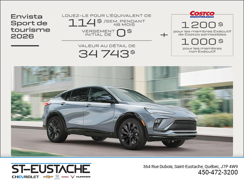 Procurez-vous la Buick Envista 2026