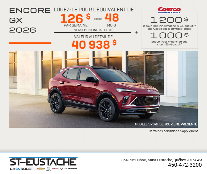 Procurez-vous le Buick Encore GX 2026