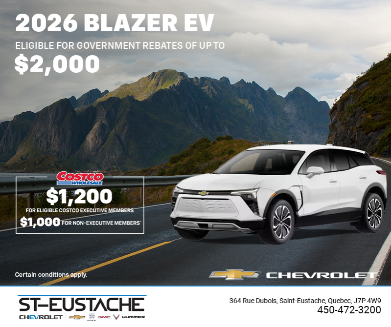 Get the 2026 Chevrolet Blazer EV