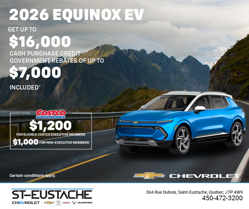 Get the 2026 Chevrolet Equinox EV