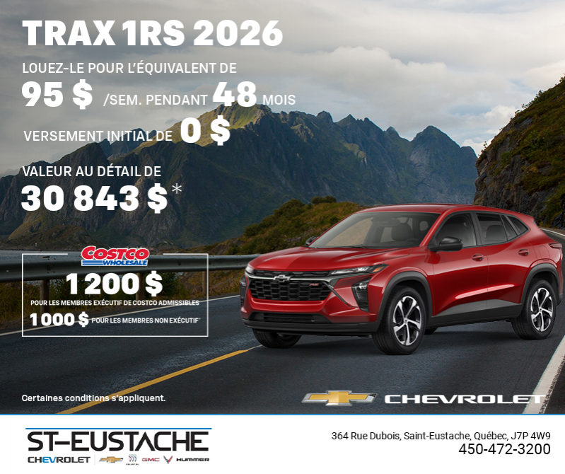 Le Chevrolet Trax 2026