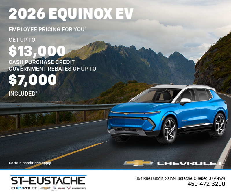 Get the 2026 Chevrolet Equinox EV