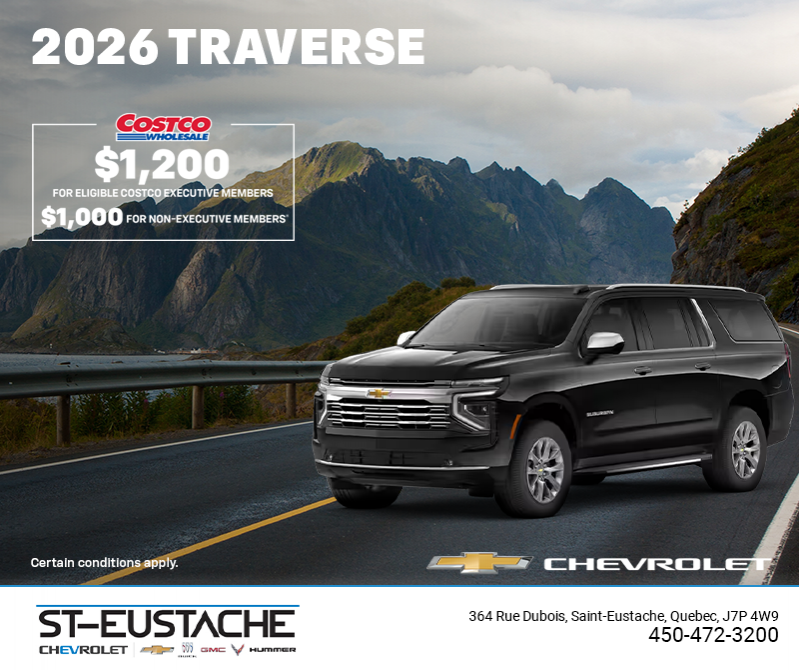 Get the 2026 Chevrolet Traverse