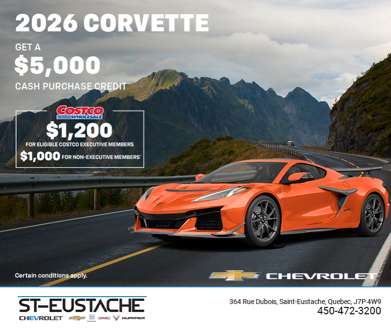 Get the 2026 Chevrolet Corvette