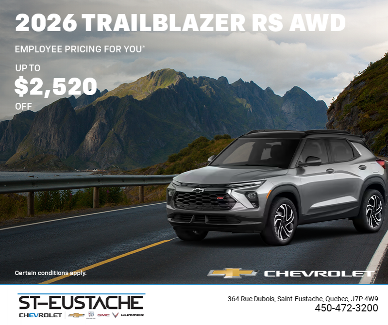 Get the 2026 Chevrolet Trailblazer