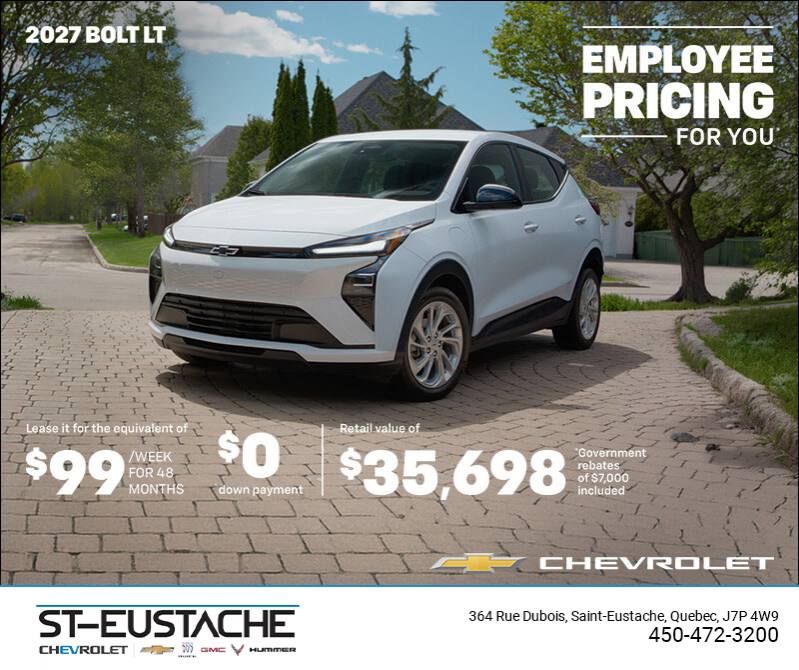Get the 2027 Chevrolet Bolt LT