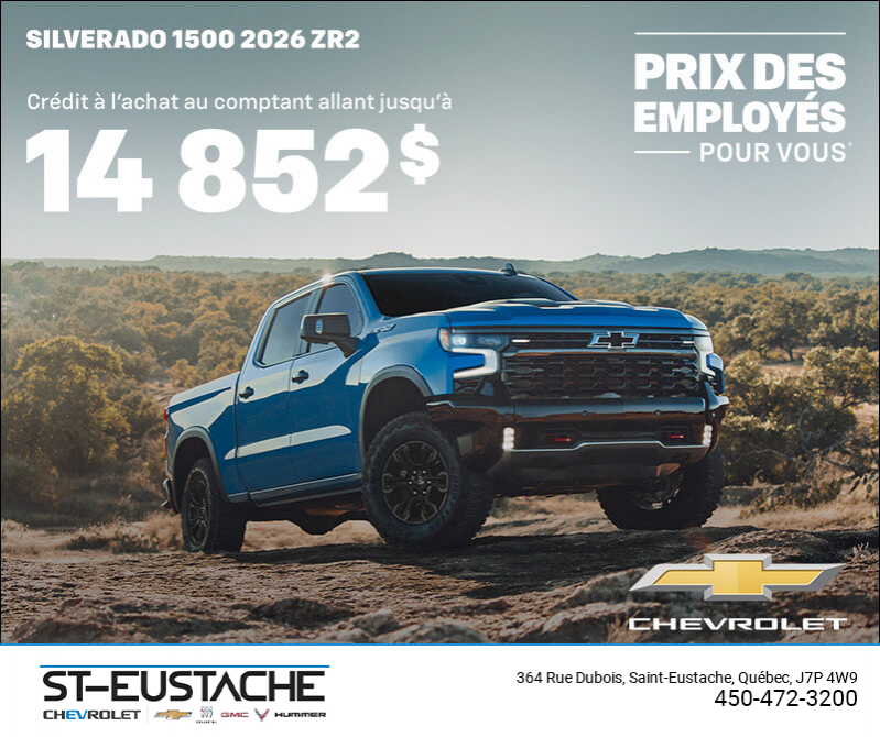 Le Chevrolet Silverado 1500 ZR2 2026